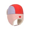 Wintermuts met teddy lila/roze/rood - Teddy winter hat heart rose smoke 